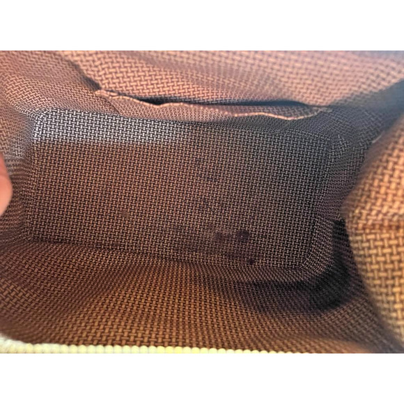 Vintage PLAID Hand Bag or Travel Case 2 Handled Mid Century - Picture 4 of 5